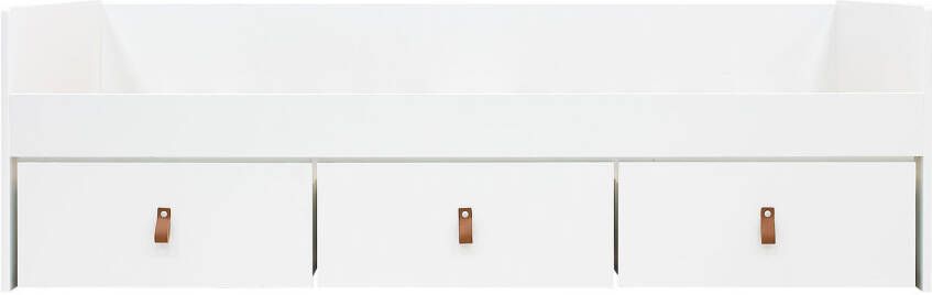 Bopita bedbank met 3 lades wit/naturel(excl.bodem)Indy(90x200 cm )