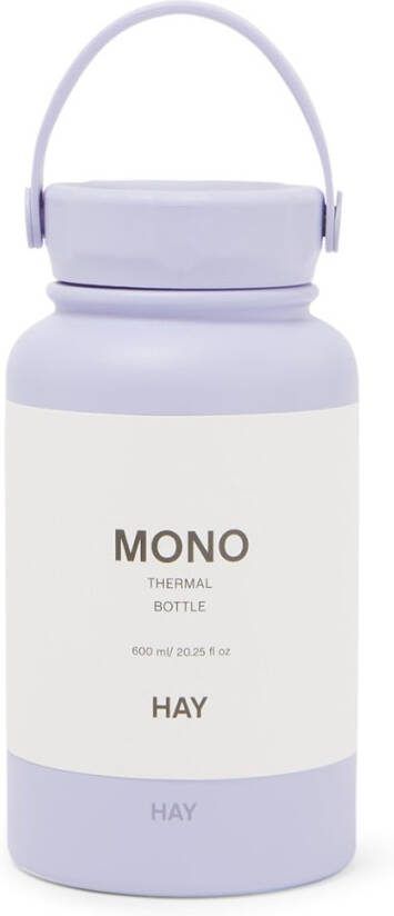 HAY Mono Thermosfles 0.6L Lavendel/Ø9 x h. 17, 5 cm.