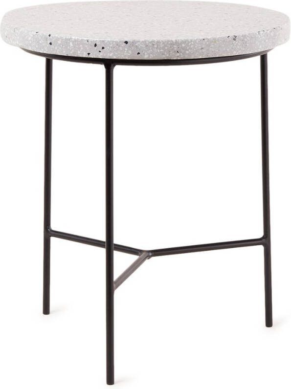 Serax Terrazzo Bijzettafel Zwart Ø 30 cm