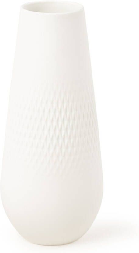 Villeroy & Boch Manufacture Collier Blanc Vaas Carre M 26 cm