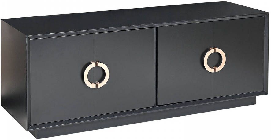 Beliani OXNARD Sideboard met 4 deuren zwart