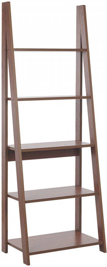Beliani Wilton Ladderkast donkere Houtkleur vezelplaat