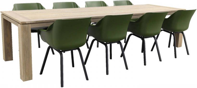 Hartman Sophie Element Mosgroen/Rome grey 320 cm. tuinset 9 delig