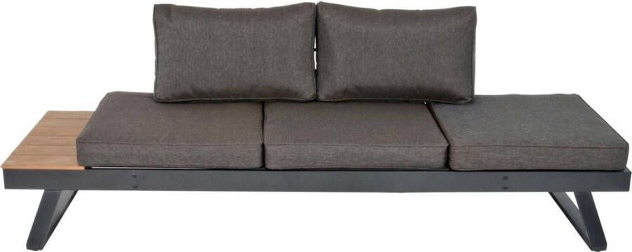 Tuinbankje.nl Arezzo 2 in 1 loungebank/ligbed aluminium