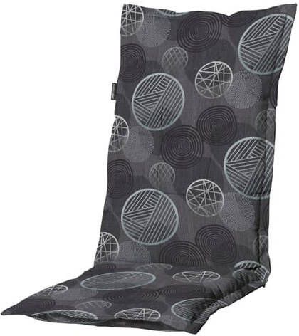 Madison Tuinkussens Hoge Rug Circle Grey 123x50 Grijs