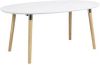 24Designs Uitschuifbare Ovale Eettafel Jassmin L170/270 Cm Wit Tafelblad online kopen