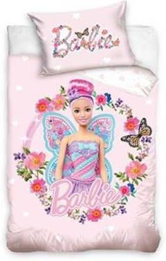 Barbie Dekbedovertrek Butterfly Junior 135 X 100 Cm Katoen