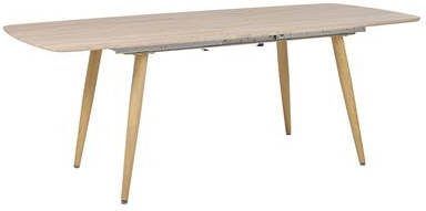 Beliani Haga Eettafel lichte Houtkleur mdf