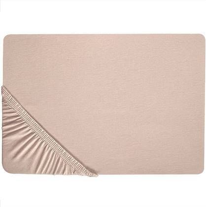 Beliani Hofuf Laken beige katoen