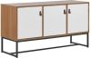 Beliani NUEVA Sideboard met 3 deuren lichte houtkleur online kopen