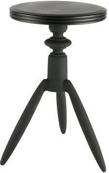 Be Pure Home Kruk Rocket zwart aluminium met houten top