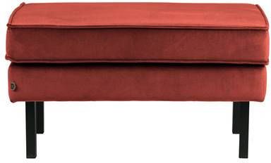 Be Pure Home Hocker Rodeo op poten chestnut velvet BePureHome
