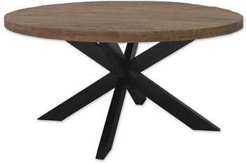 Brix Ronde Monderne Eetkamertafel Mangohout 140 cm Bruin