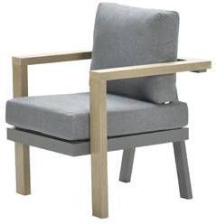 Garden Impressions Morgana dining fauteuil Carbon black/Vintage Teak
