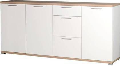 Commode TOMI 3 deuren en 3 lades sonoma/wit
