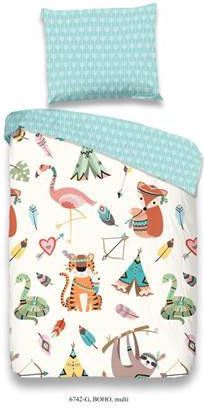 Good Morning Boho Dekbedovertrek Katoen Ledikant(100x135 Cm + 1 Sloop) Multi