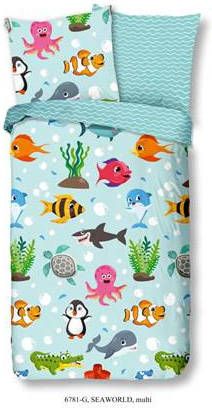 Good Morning Seaworld Dekbedovertrek Katoen Ledikant(100x135 Cm + 1 Sloop) Multi