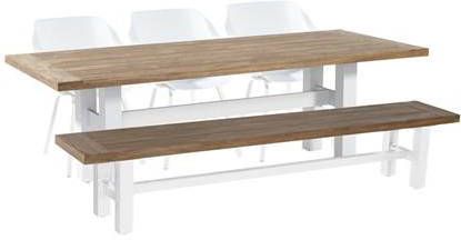 Hartman tuinset met Yasmani tuintafel en bank wit