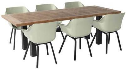 Hartman Tuinset Yasmani Tuintafel 240 Cm. + Sophie Element French Green