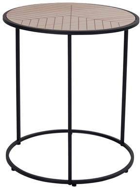 Hioshop Bern hoektafel Ø40 cm zwart.