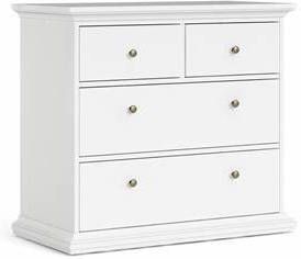 Hioshop Kommode Venetië wit 2 + 2 laden.