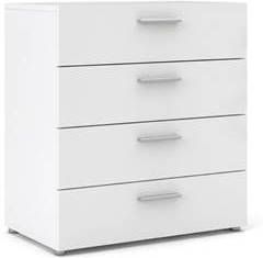 Hioshop Petra kommode 4 lades wit.