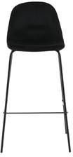 Hioshop 2 X Polar Barstoel Zwart.