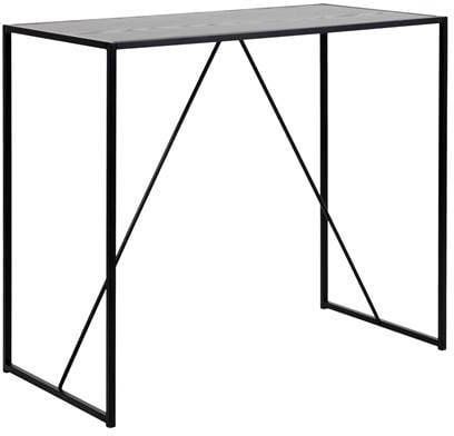Leen Bakker Bartafel Jaxx zwart 105x120x60 cm