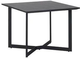 Hioshop Tokyo hoektafel 70x70 cm zwart.