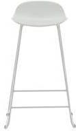 Hioshop 2 X Wave Barstoel Kuipstoel Wit.