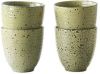 HKliving Mok Yellow Gradient ceramics set van 4 online kopen