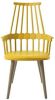 Kartell Comback Chair Houten Poten Mosterdgeel online kopen