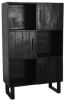 LABEL51 Opbergkast 'Santos' 150 x 94cm, Mangohout, kleur Zwart online kopen