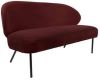 Leitmotiv Sofa Puffed 143 X 65 Cm Fluweel Rood/bruin online kopen