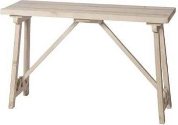 Riverdale bijzettafel pine rechthoek antiek wit 120 x 40 cm