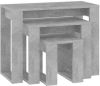 VidaXL 3 delige Tafeltjesset bewerkt hout betongrijs online kopen