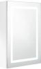 VidaXL Badkamerkast met spiegel en LED 50x13x70 cm glanzend wit online kopen