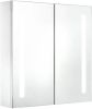 VidaXL Badkamerkast met spiegel en LED 60x14x62 cm online kopen