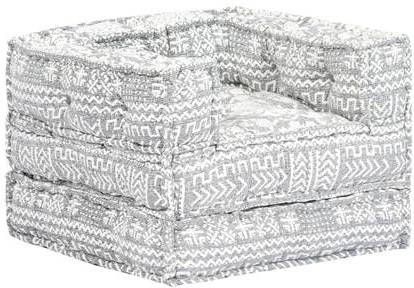 vidaXL Bankstoel modulair stof grijs