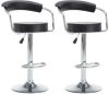 VidaXL Barstoelen draaibaar 52x51x106 cm kunstleer zwart 2 st online kopen