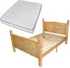VidaXL Bed &amp, traagschuim matras grenenhout Corona stijl 160x200 cm online kopen
