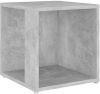 VidaXL Bijzettafel 33x33x34, 5 cm spaanplaat betongrijs online kopen