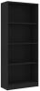 VidaXL Boekenkast met 4 schappen 60x24x142 cm bewerkt hout zwart online kopen