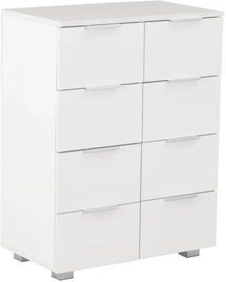 vidaXL Dressoir 60x35x80 cm spaanplaat hoogglans wit