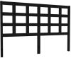 VidaXL Hoofdbord 145, 5x4x100 cm massief grenenhout zwart online kopen