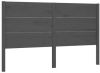 VidaXL Hoofdbord 146x4x100 cm massief grenenhout grijs online kopen