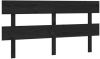 VidaXL Hoofdbord 154x3x81 cm massief grenenhout zwart online kopen