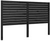 VidaXL Hoofdbord 156x4x100 cm massief grenenhout zwart online kopen