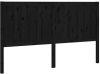 VidaXL Hoofdbord 205, 5x4x100 cm massief grenenhout zwart online kopen