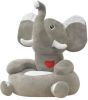VidaXL Kinderstoel olifant pluche grijs online kopen